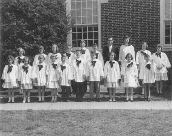 First Presbyterian Church Junior Choir, April 1962; Photo courtesy of Jane Brown, Chester, PA
