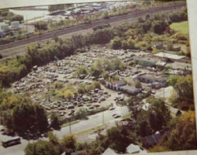 Joe's Junkyard, aerial view; Photo courtesy of Joe's granddaughter, Lisa Kereszi