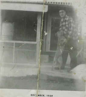The previous photo shows Prince, my dad and his racing pigeon loft.  He raced under the name “Pleasant View Loft.”