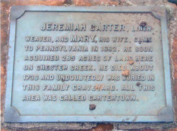 Carter Cemetery; Photo courtesy of Ben Jones