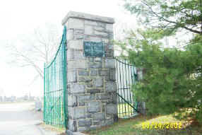 Immaculate Heart of Mary Cemetery Gates; Photo courtesy of Caroline