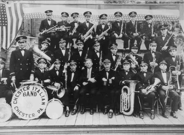 Chester Italian Band 1940's; Photo courtesy of Maria Zangari-Treesh
