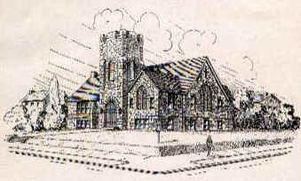 Parkside United Methodist Church c. 1945; Picture courtesy of Ralph L. Hall
