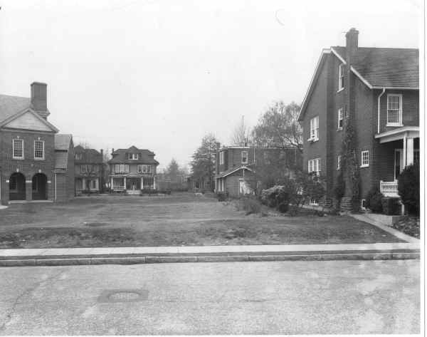 First Presbyterian Church, Edgmont Ave., before the construction of Lindsay Hall; Photo courtesy of Ralph L. Hall