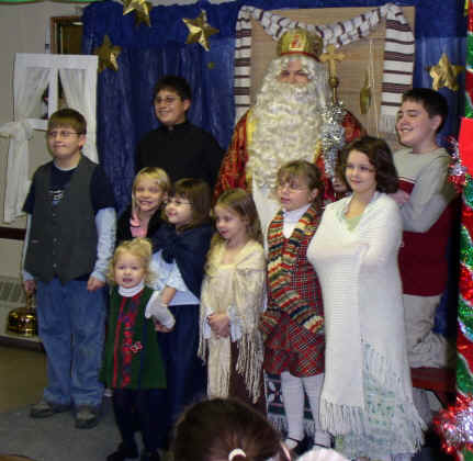 St. Nicholas' Pageant, Holy Ghost Ukrainian Catholic Church, December 2005; Photo courtesy of Mary E. Rivera