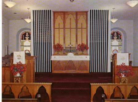 Interior of Upland United Methodist Church; Photo courtesy of Ralph L. Hall