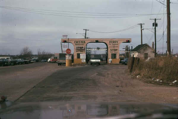 1974: Chester-Bridgeport Ferry Toll Booth; Photo by Dr. Stan Smith, courtesy of Dave Smith