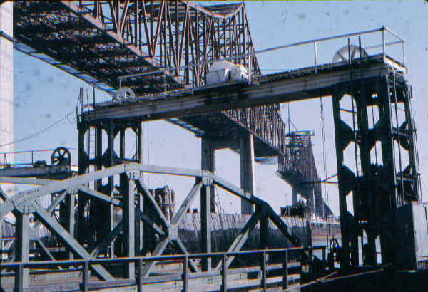 Commodore Barry Bridge Construction & Ferry Slip - 1973; Photo courtesy of Bill Folger, Media, PA