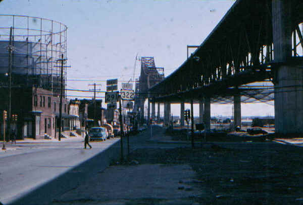 Flower St. (Rt. 322) to Ferry - 1973; Photo courtesy of Bill Folger, Media, PA