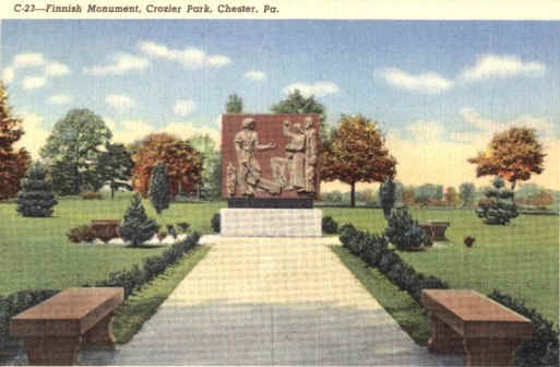 Finnish Monument, Crozer Park, Dedicated June 29, 1938