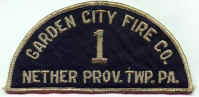 Garden City Original Uniform Patch, courtesy of William H. Crystle, 3rd