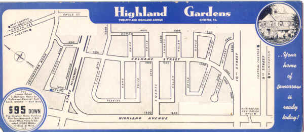 Highland Gardens blotter courtesy of Bill Crowther; Click to zoom in