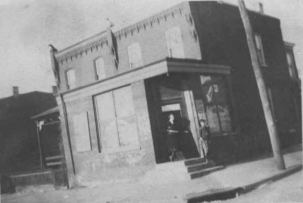 Ciesielski's Ice Cream Shop, 2nd & Thurlow; Photo courtesy of granddaughter, Stella J. Brown