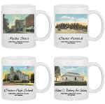 Set of 4 Full-color "Landmark" Mugs!