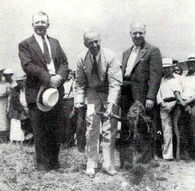 Senator Heyburn, Langdon Post, Mayor Peoples; From The Delaware County Advocate - August 1940