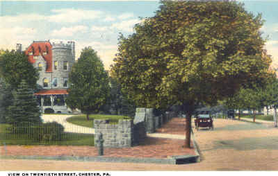 Robert Wetherill home, 20th & Providence Ave.; Photo courtesy of Terry Redden Peters in memory of her grandparents, Frank & Bertha Packer