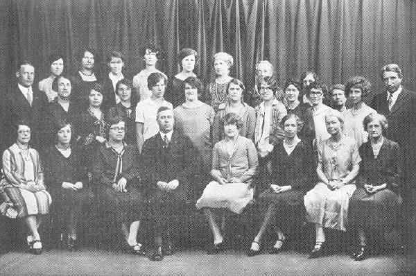 Dewey-Horace Mann Faculty, June 1927; Photo courtesy of Harold Showalter