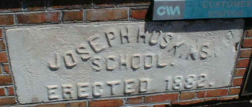 Joseph Hoskins School stone
