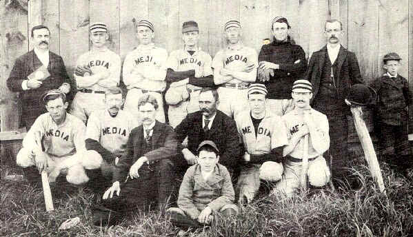 THE MEDIA TEAM OF 1897; Photo from The Delaware County Advocate, April 1942