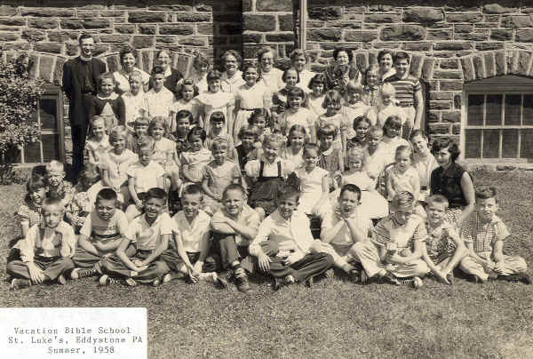 St. Luke's, Eddystone, PA: Vacation Bible School, Summer 1958; Photo courtesy of Fr. Richard Chapin