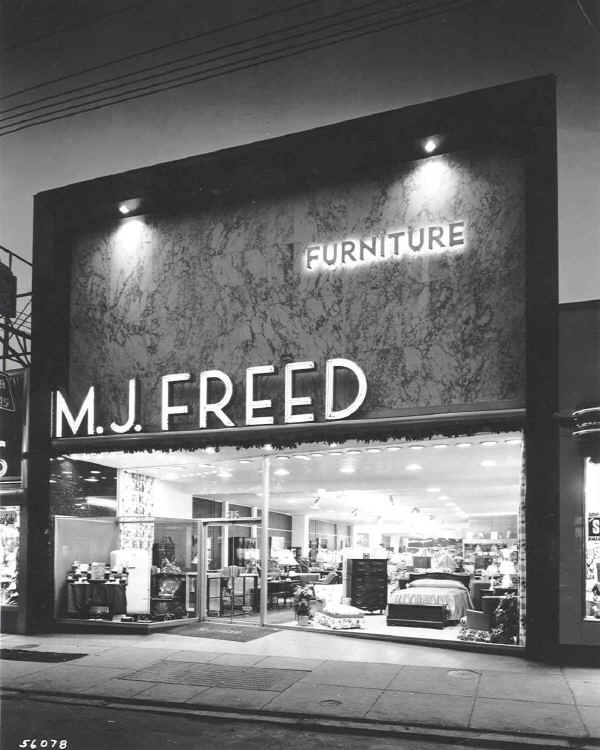 M. J. Freed Furniture Store Exterior; Photo courtesy of Mr. Jack Swerman, AIA