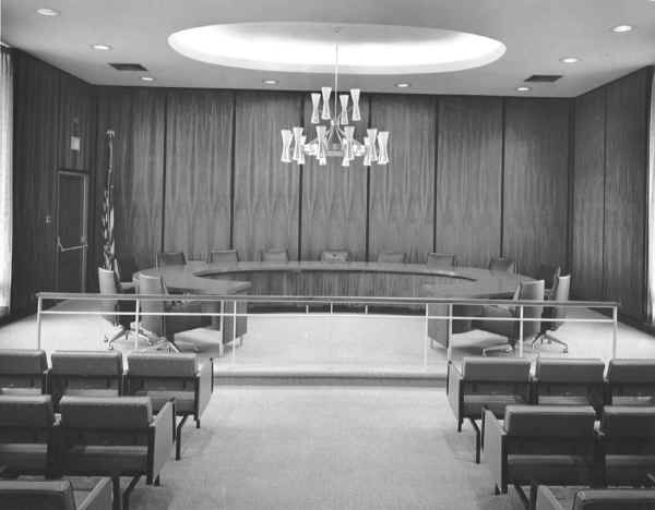 Chester School District Administration Building Board Meeting Room; Photo courtesy of Mr. Jack Swerman, AIA