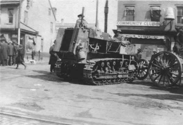 Tractor 3rd & Market St. 3/10/1920; Photo courtesy of Tom Bulger